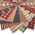 thumbnail image 4 of JCS American Heritage Red & Blue Ragged Homespun Cotton Quilt Kit (200+ Six inch Squares), 4 of 8