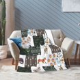 thumbnail image 7 of Forest Animal Blanket Gifts For Kids Adults - Lightweight Throw Blanket For Bedroom Living Room Decor Soft Fuzzy Fleece Cozy Plush Bed Couch 60"X50", 7 of 7