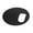 Elegant black, variant on Mouse pad, textured small round mouse pad, sewing border slip waterproof rubber mouse pad - Elegant black