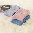thumbnail image 3 of 4 Pairs Cozy Fuzzy Socks for Women Non Slip Socks Slipper Socks Fluffy Socks Hospital Socks with Grips for Women Sleep, 3 of 8