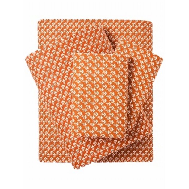 Threshold Queen Cotton Flannel Sheet Set Rust Fluer Bed Sheets Bedding