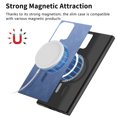 thumbnail image 2 of Allytech Magnetic Case for Samsung Galaxy S23 Ultra, Compatible with MagSafe, Premium PU Leather Slim Fit Anti-Fingerprint & Anti-Drop Protective Case Support Wireless Charging & Car Mount - Blue, 2 of 10