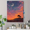 thumbnail image 4 of UXIEQU Dreamy Sunset Starry Sky Canvas Wall Art Print 15.75x11.81 Inches, 4 of 8