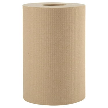 Hymkun B6252 8 in. x 350 ft. 1-Ply Hardwound Paper Towels - Natural (12/Carton)