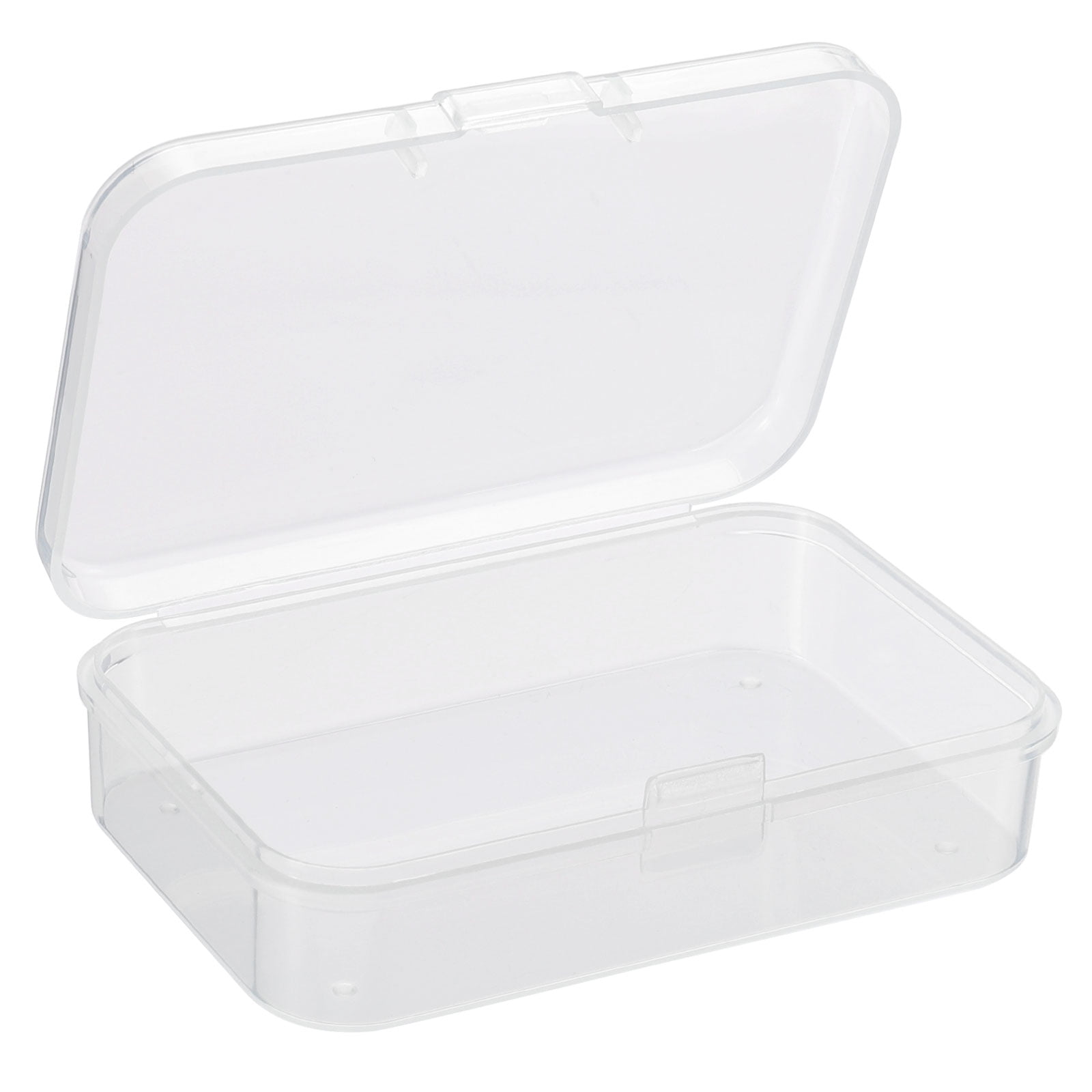 Uxcell 75x50x21mm Plastic Rectangular Clear Storage Container Box with