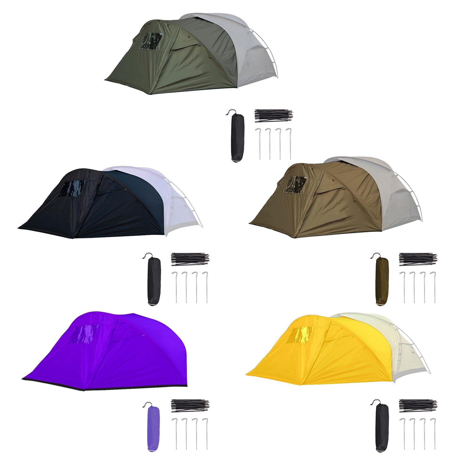 Camping Tent Extended Front for Mountaineering Backpacking Tent Travel Watertight Light Weight Awning Family Camp Tent