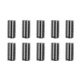 thumbnail image 1 of 10pcs Threaded Inserts Inner M6X1.0 Outer M8X1.25 Length 15MM Male Female Nut, 1 of 12