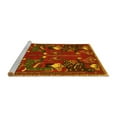 thumbnail image 2 of Ahgly Company Machine Washable Indoor Square Persian Yellow Traditional Area Rugs, 4' Square, 2 of 4