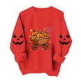thumbnail image 5 of Enjoytime Halloween Crewneck Sweatshirts Women Pumpkin Graphic Long Sleeve Fall Fashion Casual Pullover Top, 5 of 7