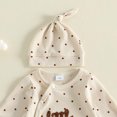 thumbnail image 5 of HWJAD Baby Boys Waffle Footed Romper Set for Little Brother Newborn Long Sleeve Jumpsuit Coming Home Clothes Infant Bodysuit Hat Fall Outfits, 5 of 8