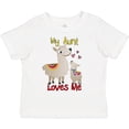 thumbnail image 3 of Inktastic My Aunt Loves Me Llama Boys or Girls Toddler T-Shirt, 3 of 5