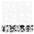 thumbnail image 3 of 4 Sheets Insect Growth Cycle Stencil Plastic Painting Drawing Stencil for Kids, 3 of 8