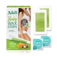 thumbnail image 1 of Tiras de cera para depilación Nad's Body Women con 4 toallitas de aceite, 24 unidades, 1 of 9