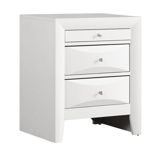 Glory Furniture Marilla Night Stand in White Color