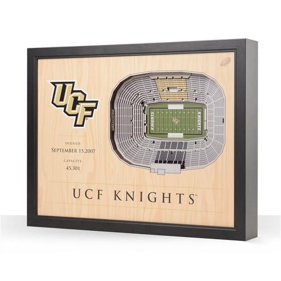 YouTheFan NCAA UCF Knights FB 25-Layer Stadiumview Wall Art