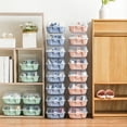 thumbnail image 1 of Paokuoon 2 Pcs Shoes Storage Box Thickened Transparent Ventilation Hole Reusable Boot Box, 1 of 7