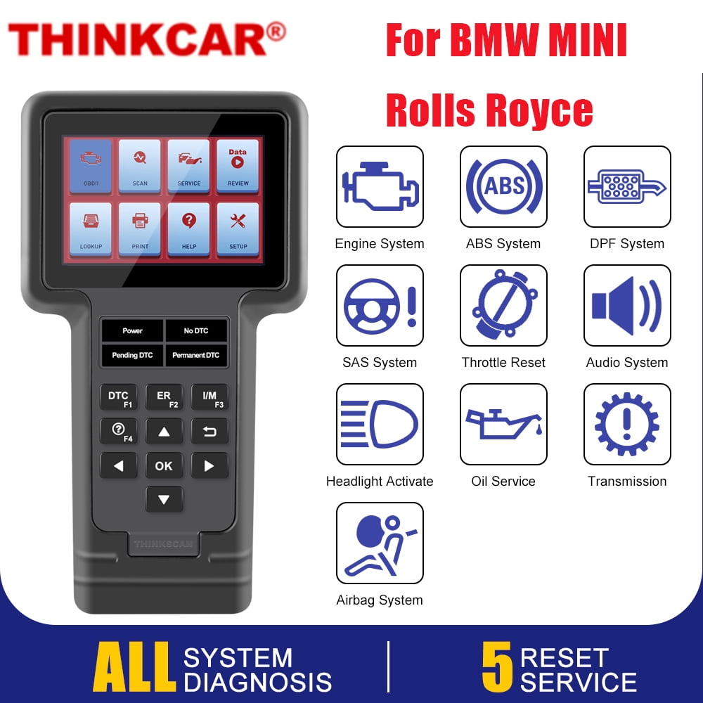 Thinktool Mini OBD2 Scanner Airbag Engine 28 Light Bleed Car Services, Scan  Tool, All ABS Oil Diagnostic Bluetooth, ABS Maintenance Systems Check EPB 