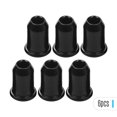 thumbnail image 1 of Conjunto de 6 pasadores de bala para cuerdas de guitarra eléctrica, en acabado negro metálico de alta calidad, ideal para montaje en cuerpo pasante., 1 of 7