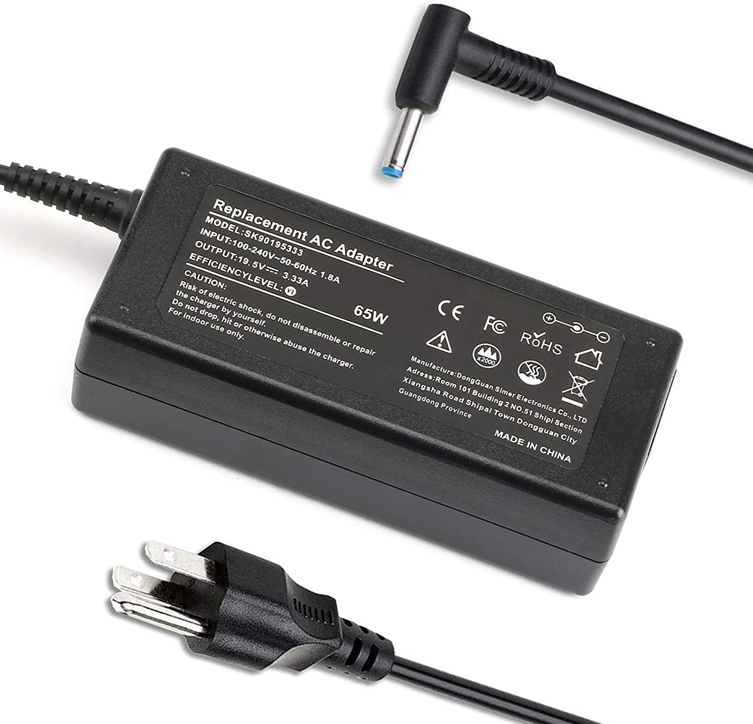 AC Adapter Charger for HP 17-BY0080NR, 17-BY3613DX, HP 17-CA1031DX. By  Galaxy Bang USA