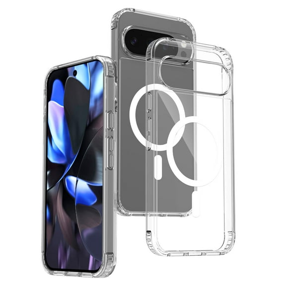 Kryonix for Google Pixel 10 Pro XL Case, Compatible with Magsafe, Military-Grade Protection, Yellowing Resistant, Scratch-Resistant Back, Shockproof Phone Case for Pixel 10 Pro XL, Clear