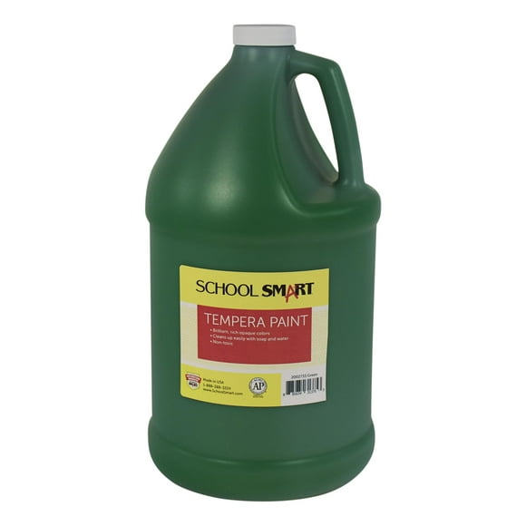 Botella Paint School Smart Tempera Green de 1 galón