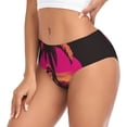 thumbnail image 2 of Balery Flamingo And Palm Trees At Sunset Ropa Interior de Algodón para Mujer con Dibujo – Braguitas Cómodas y Elásticas, Estilo Clásico-Small, 2 of 6
