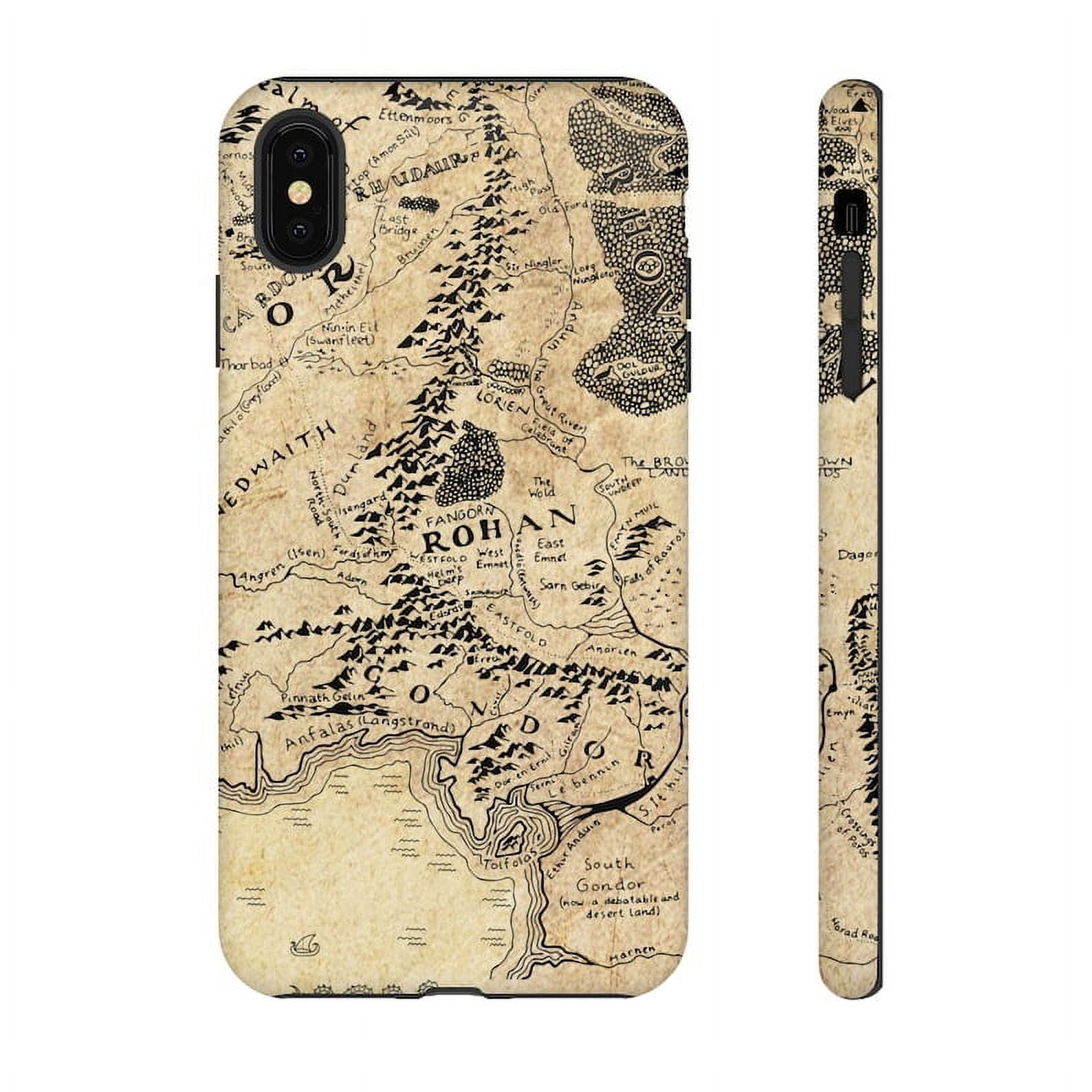 LoTR phone case Middle Earth map Phone tough case
