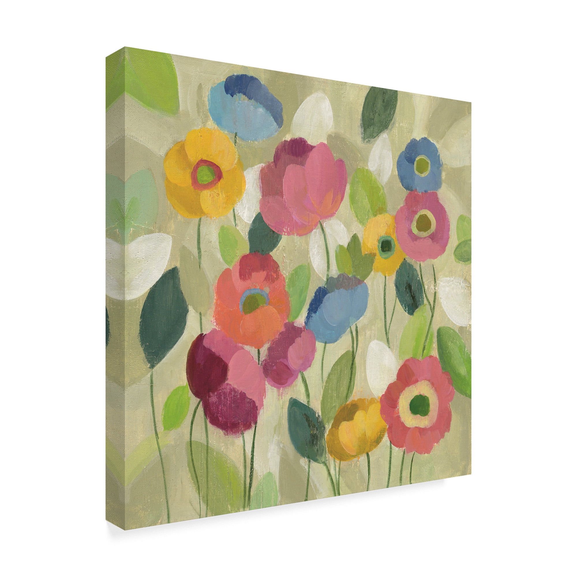 Trademark Fine Art 'Fairy Tale Flowers I' Canvas Art by Silvia Vassileva