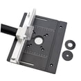 thumbnail image 4 of Router Table Insert Plate Wood Router Plate Auxiliary Tool Benches Multifunction Aluminum Router Insert Plate for Milling Engraving A with Backer, 4 of 8