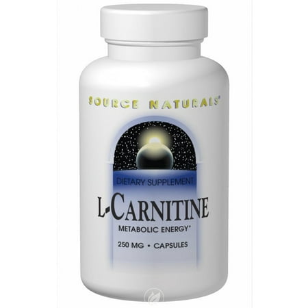 Source Naturals L-Carnitine (Fumarate) Cap 250Mg 120C 120 Cap , Pack of