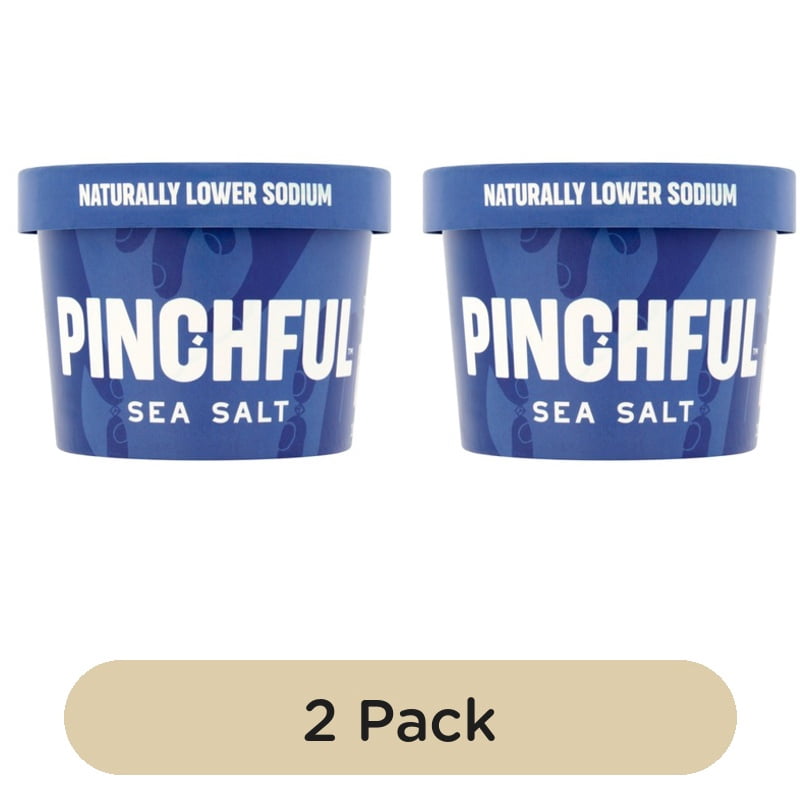 Pinchful Naturally Lower Sodium Sea Salt 250g, British Import (Pack of 2)