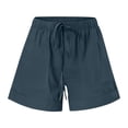 thumbnail image 6 of Tnhcen Women's Plus Size Summer Pajama Shorts 100% Cotton Drawstring Casual Lounge Shorts with Pockets Sleepwear for Women S - 5XL, 6 of 6