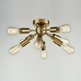 thumbnail image 3 of CLAXY Antique Brass Sputnik Chandelier with 8 Socket Flush Mount Ceiling Light, 3 of 8