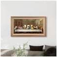 thumbnail image 4 of The Last Supper by Leonardo Da Vinci The World Classic Art Reproductions,Giclee Prints Framed WallArt for Home Decor,Image With Liner Size:30x16 inches,Gold Art Framed Size:32.75x18.5 inchs, 4 of 7