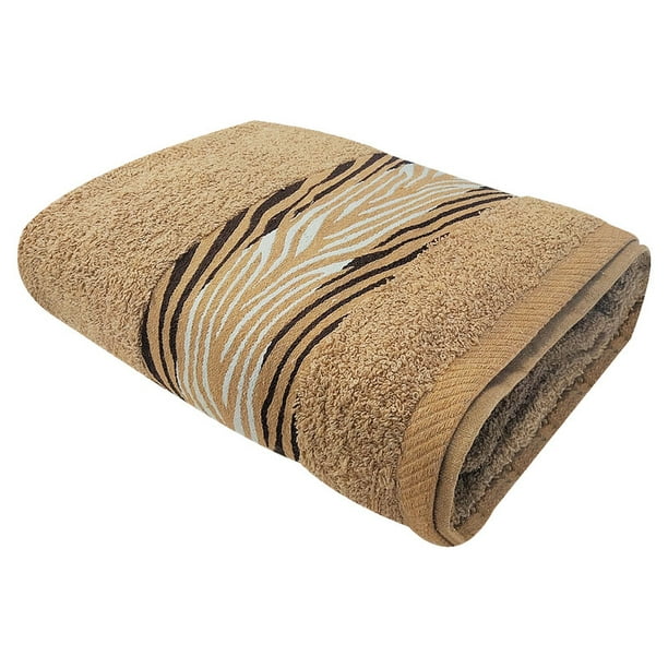 Toalla Medio Baño colores varios, 140x70cm - Suave Y Absorbente- Cenefa Bordada