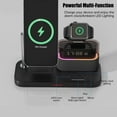 thumbnail image 5 of SIKAI CASE 5-in-1 Magnetic Wireless Charging Station with Alarm Clock and RGB Light for iPhone 17 16 15 14 13 12, Apple Watch 10/Ultra 2, AirPods, 5 of 7