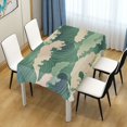 thumbnail image 3 of Yayeee Tablecloths for Rectangular Tables 60 x 90 inch Party Table Cover, Green Wave Pattern, 3 of 6