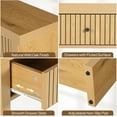 thumbnail image 7 of Tribesigns Wood Console Table with Drawers, 70.9 inch Sofa Table Furniture with Open Storage Shelves Tables for Living Room Hallway Hall Entrance, Oak Brown, 7 of 7