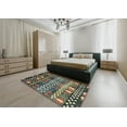 thumbnail image 4 of Ahgly Company Indoor Rectangle Abstract Taupe Brown Abstract Area Rugs, 7' x 10', 4 of 6