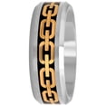 thumbnail image 2 of Men's Tungsten 8MM Chain Link Inlay Wedding Band - Mens Ring, 2 of 4