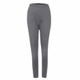 thumbnail image 6 of Guluxicc Women's Plus Size Leggings Casual Lightweight Yoga Pants Solid Color Elastic Waist Leggings, Gray, 4XL, 6 of 6