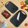 thumbnail image 6 of Bestdin Cutting Boards Set, 3 Pieces BPA Free Chopping Board, Plastic Cutting Board with Easy Grip Handle, Non-porous Meat Cutting Board, Dishwasher Safe, Black, 6 of 6