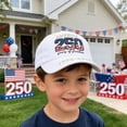 thumbnail image 7 of America 250 Years of Freedom Baseball Cap, USA 250th Anniversary Hat Commemorative Cap with Patriotic Print, 250 Anniversary USA Hat for Men Women, White, 7 of 7
