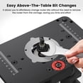 thumbnail image 6 of Router Lift for 65mm/69mm Wood Router for Router Table Set Up Lift with Router Plate Precision Woodworking, 6 of 8