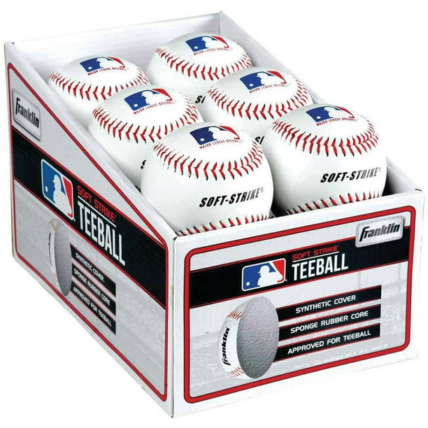 Franklin Sports Soft Strike Tee Balls, 12 Pack