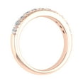 thumbnail image 2 of 1/2 Carat Round Diamond Wedding Band Ring in 14K Rose Gold (Ring Size 8.75), 2 of 4