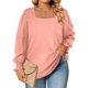 thumbnail image 1 of Blusa tipo túnica Eytino para mujer, talla grande, manga larga, rosa, 4X, 1 of 6