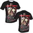 thumbnail image 4 of Mike Tyson Short Shirt Men T Shirt Polyester Sleeve Crewneck T-Shirt Classic Graphic Tees Clothes Top, 4 of 9