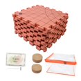 thumbnail image 4 of segolike 9 Pcs Tapis de Blocage pour Tricot Bricolage Impression Double Face pour Travaux d'Aiguille Rouge, 4 of 9