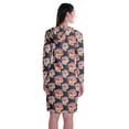 thumbnail image 4 of Moomaya Chandail à Capuchon à Manches Longues Imprimé, Robe T-Shirt en Jersey avec Poches, 4 of 6